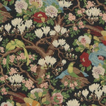 Rockbird Indigo By GP & J Baker On Linen Fabric