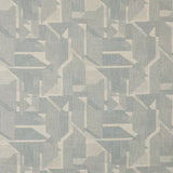 Warwick Braxton Sky Geometric patterned  fabric with blue and gray shapes