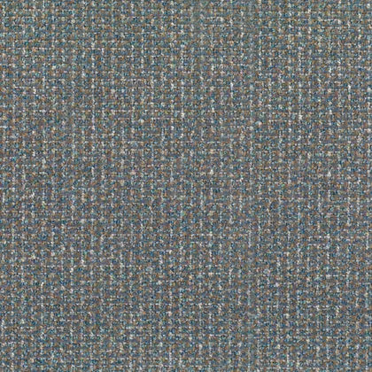 Warwick Maclaren Blue Fabric. Textured fabric pattern with a mix of brown, blue, and gray colors.