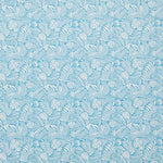 Warwick Mccrae Reef Pattern of white leaves on a blue background