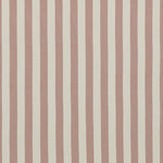 Vertical striped fabric pattern with alternating dusty rose and off-white stripes.