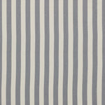 Vertical striped fabric pattern with alternating medium navy and off-white stripes.