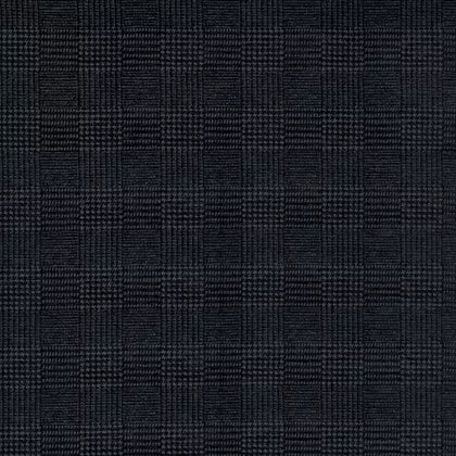 Warwick Terrain Navy checkered pattern fabric 
