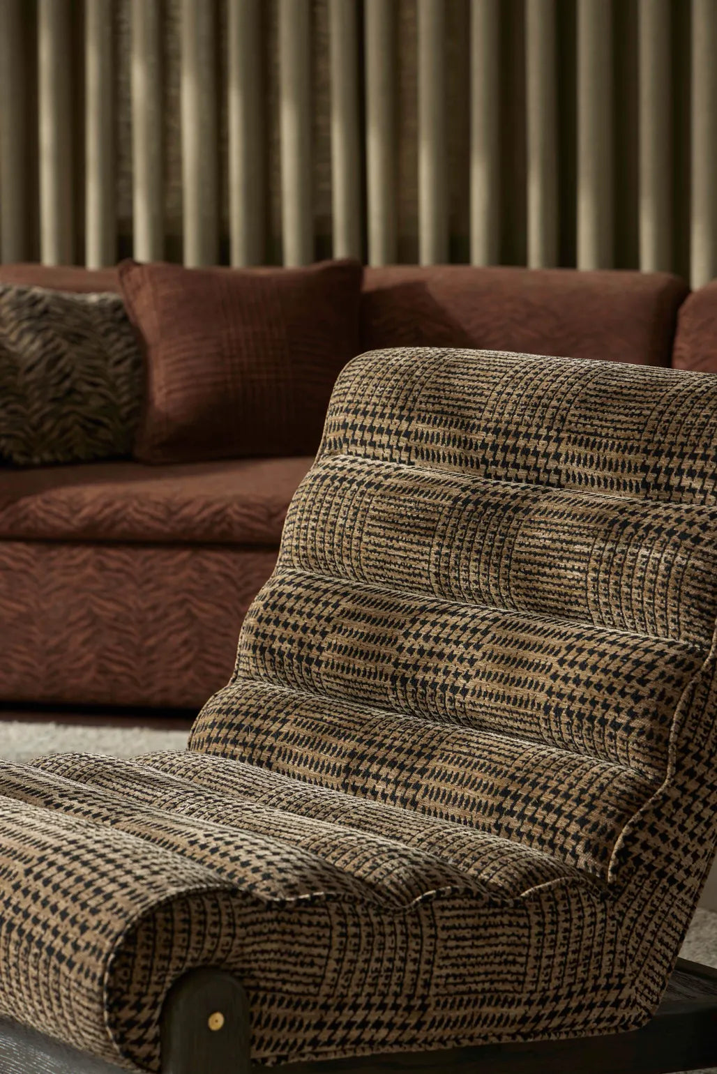 Upholstered chair in Terrain Fabric