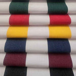 Esplendido Black White Stripe Outdoor Fabric