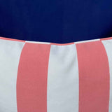 Marine Outdoor Cushions - Pink & White Stripe