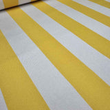 Esplendido Yellow White Stripe Outdoor Fabric