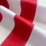 Esplendido Red White Stripe Outdoor Fabric