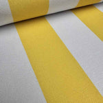 Esplendido Yellow White Stripe Outdoor Fabric