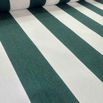 Esplendido Green White Stripe Outdoor Fabric