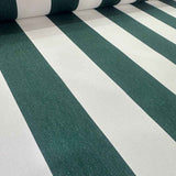 Esplendido Green White Stripe Outdoor Fabric
