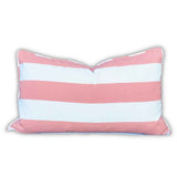 Marine Outdoor Cushions - Pink & White Stripe
