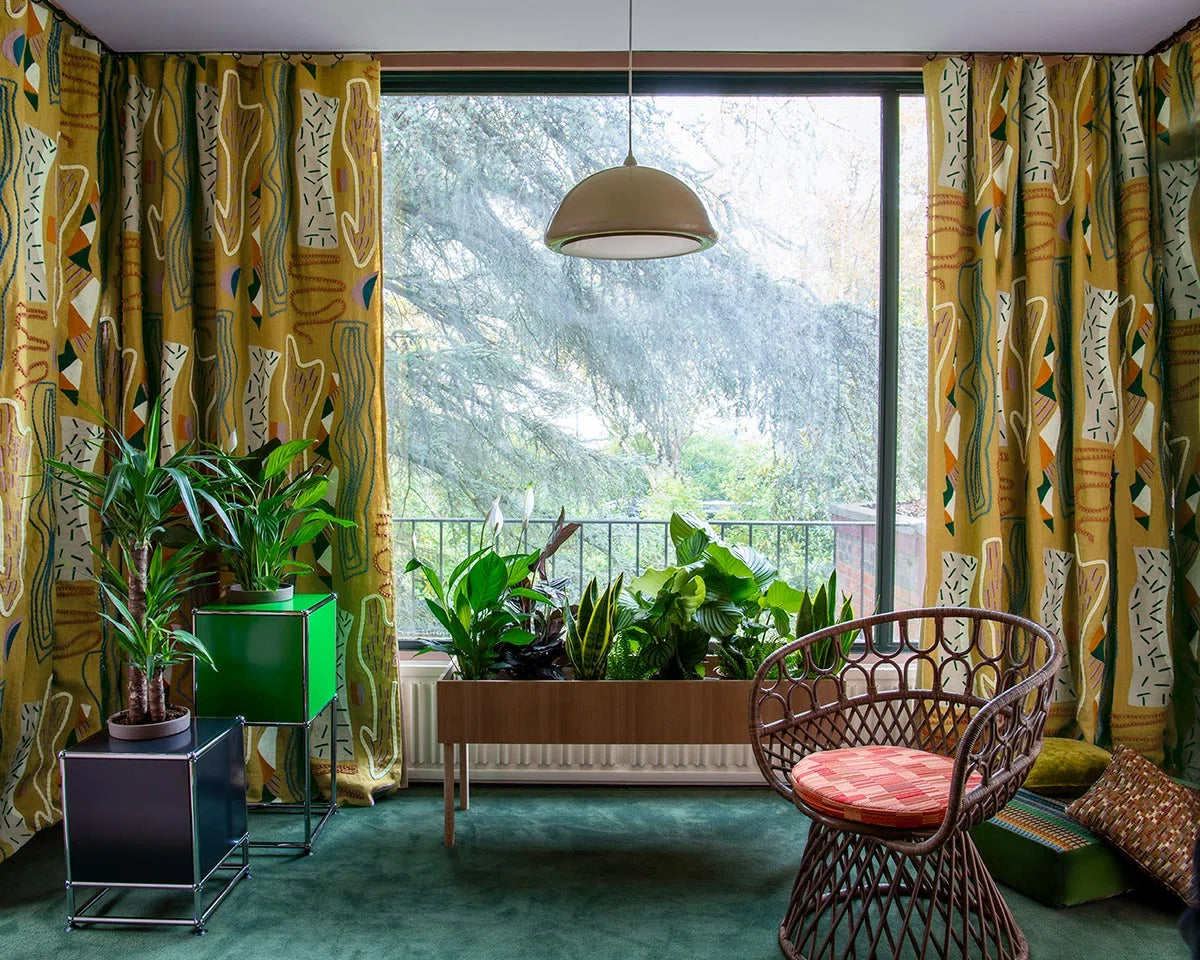 Sprinkles curtain fabric by Pierre Frey 