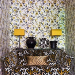 sofa with Majestic fabric by pierrer frey