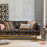 Sofa upholstered in pierre frey tasmaina Ebène fabric
