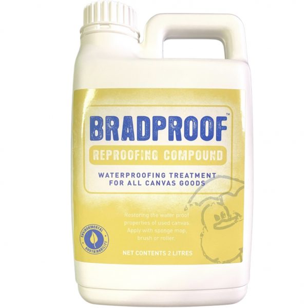 Bradproof Waterproofing Treatment 2L for canvas.