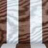 Sunbrella Brown and White Stripe
