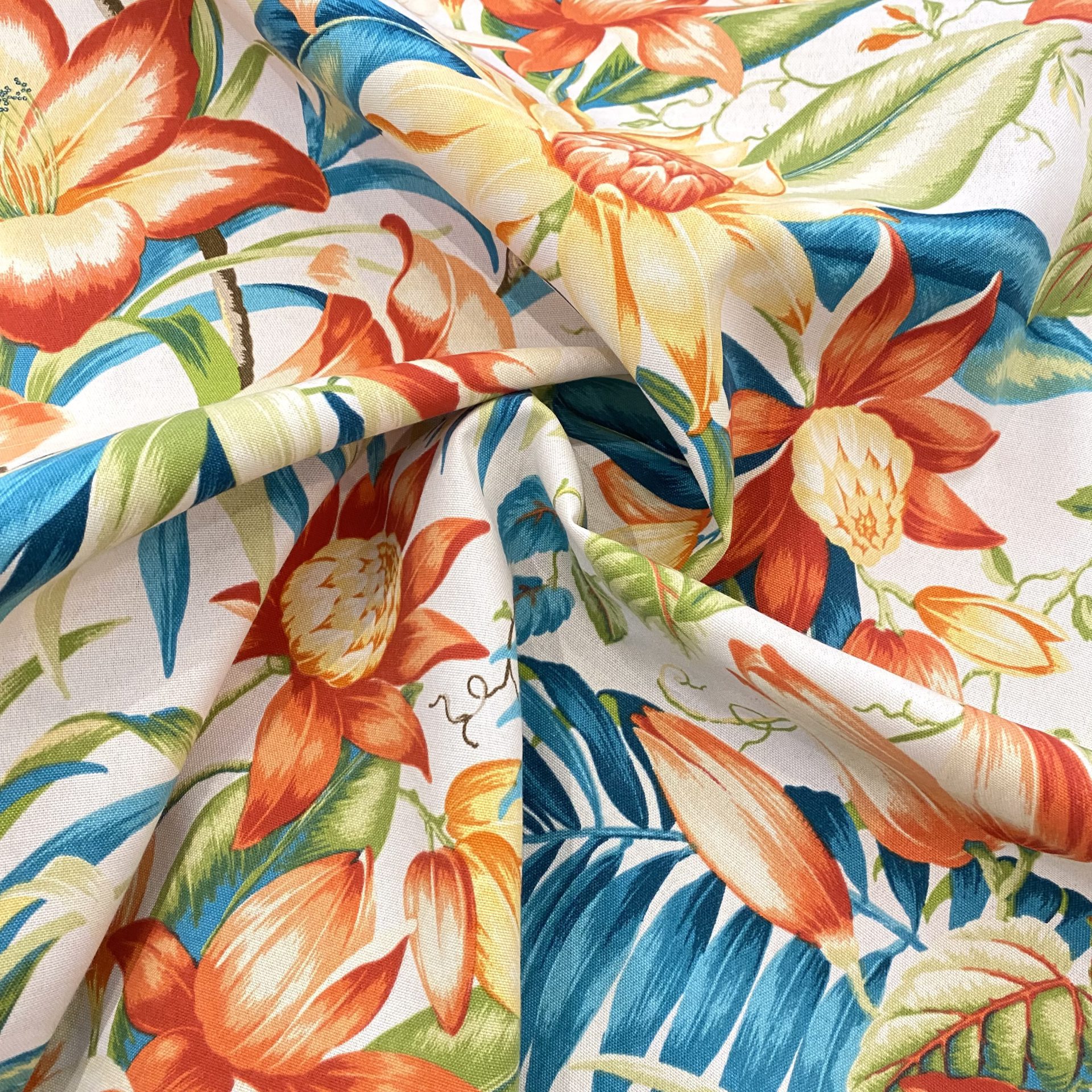 Buy Tommy Bahama Orange Flower Online | Rosebery Fabrics