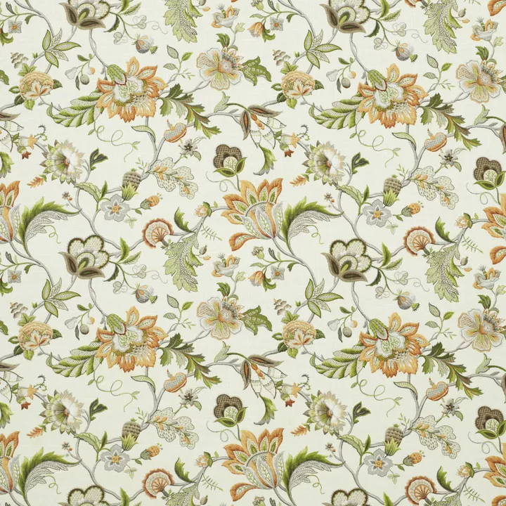 Malmsbury Linen Floral Upholstery Fabric.