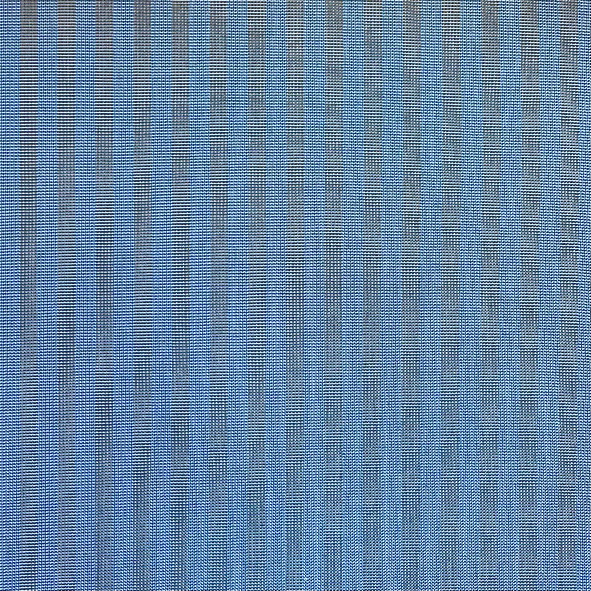Sunbrella Ice Blue Tweed Stripe.
